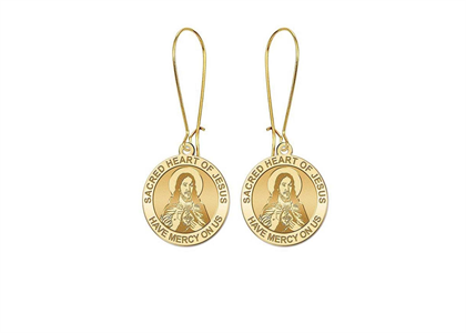 Religious Sacred Heart of Jesus Earring